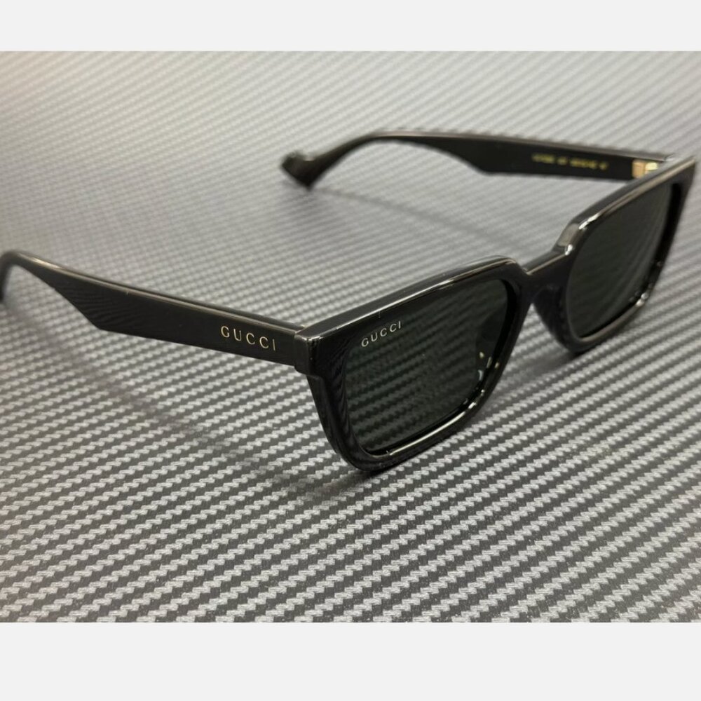 Gucci Black Dark Men's 55mm Sunglasses - Picture 3 of 5